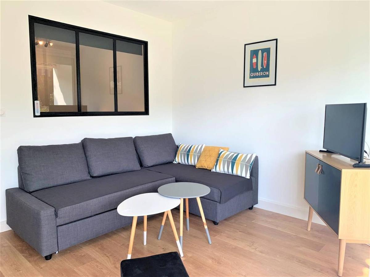 Quiberon, Appart 2 Pieces Renove, A 2 Pas De La Plage, Loggia Sud, Garage, Classe 2*, Pour 3 Pers. - Fr-1-478-182 外观 照片